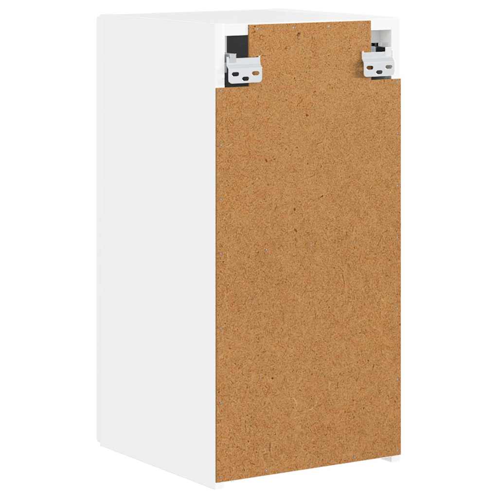 TV zidni ormar Zidne 2 pcs Sjajno bijelo 30 x 31 x 60 cm