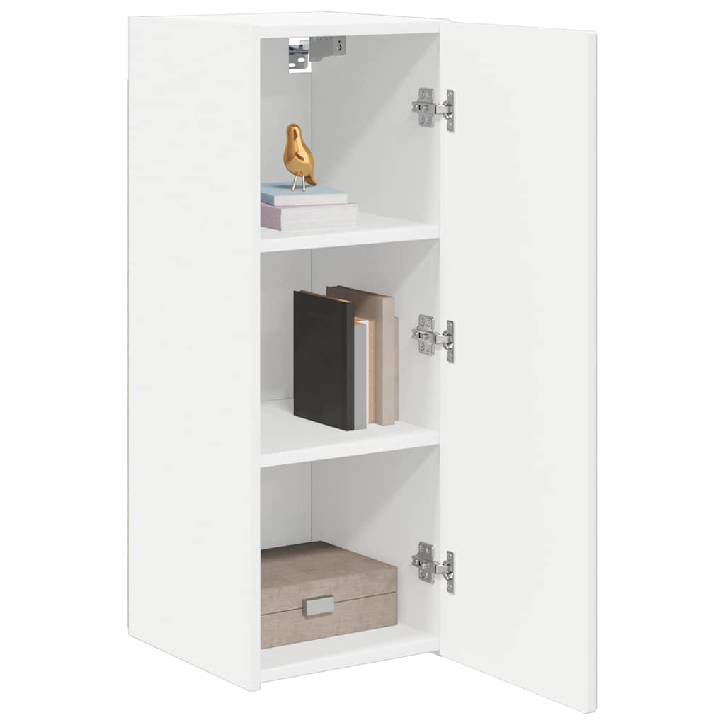 TV zidni ormar 2 pcs Bijelo 30 x 31 x 80 cm Konstruirano drvo