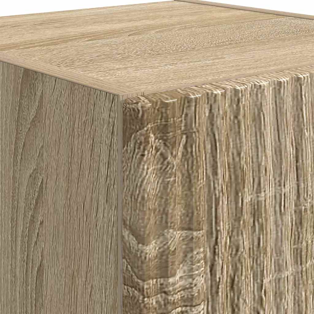TV zidni ormar 2 pcs Sonoma 30 x 31 x 80 cm Konstruirano drvo