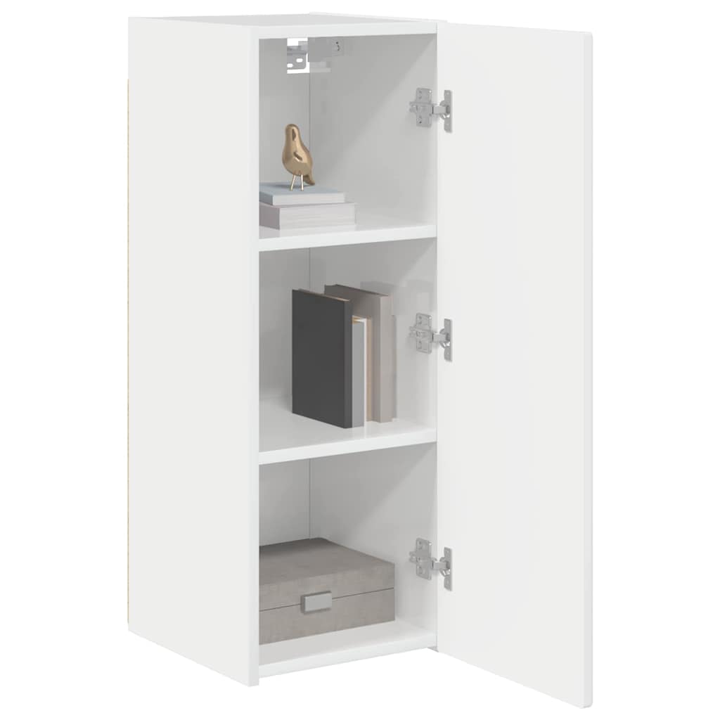 TV zidni ormar Sjajno bijelo 30 x 31 x 80 cm Konstruirano drvo