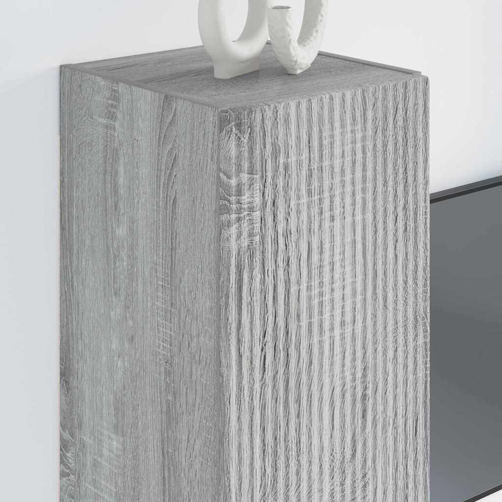 TV zidni ormar Siva Sonoma 30 x 31 x 80 cm Konstruirano drvo