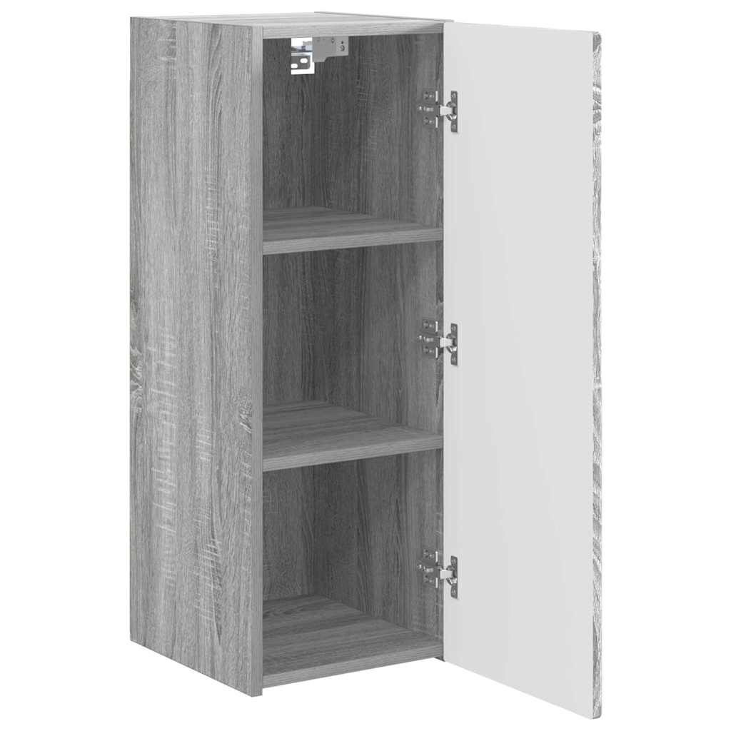 TV zidni ormar Siva Sonoma 30 x 31 x 80 cm Konstruirano drvo