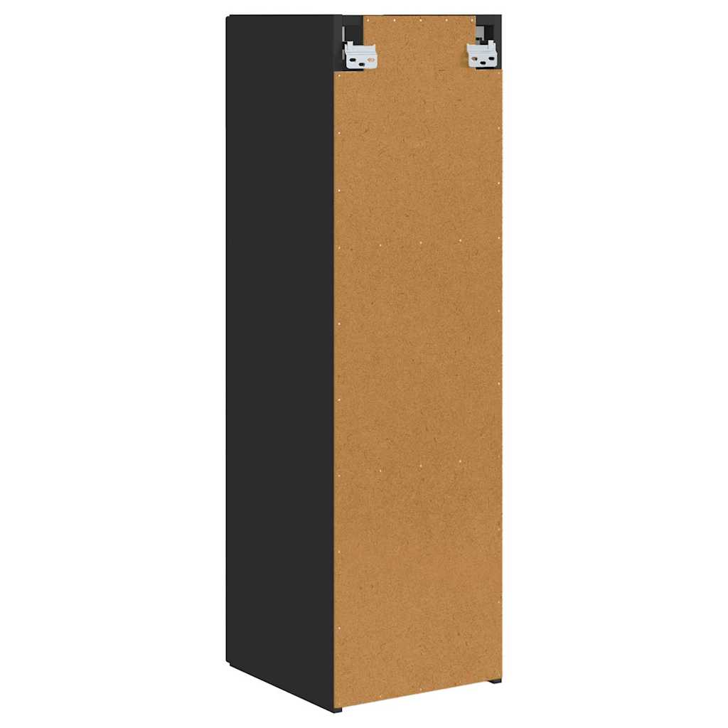 TV zidni ormar 2 pcs Crna 30 x 31 x 100 cm Konstruirano drvo