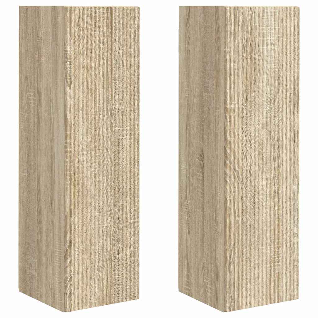 TV zidni ormar 2 pcs Sonoma 30 x 31 x 100 cm Konstruirano drvo