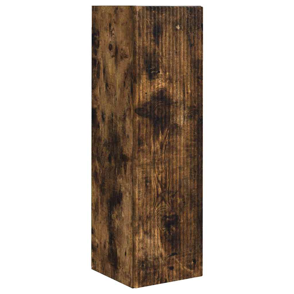 TV zidni ormar Zidne 2 pcs Dimljeni hrast 30 x 31 x 100 cm