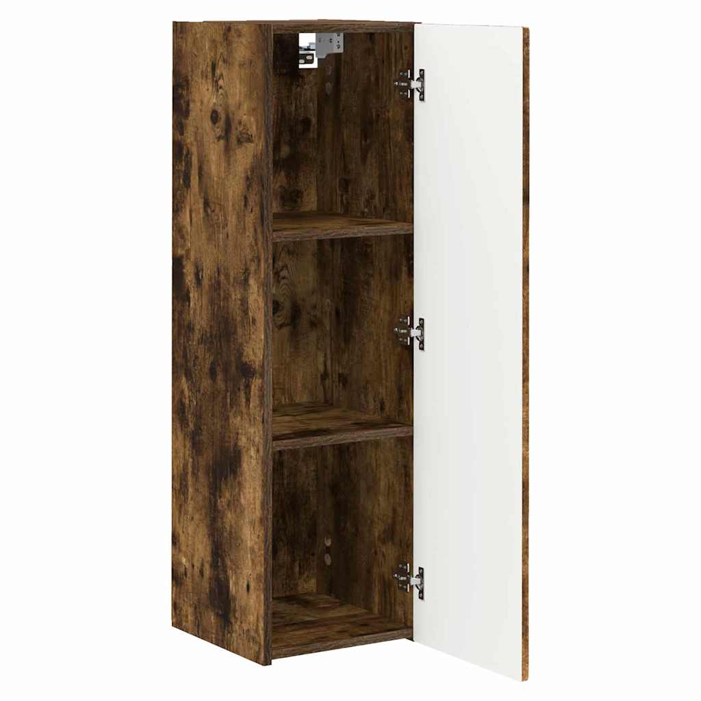 TV zidni ormar Zidne 2 pcs Dimljeni hrast 30 x 31 x 100 cm