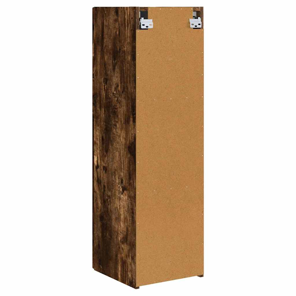 TV zidni ormar Zidne 2 pcs Dimljeni hrast 30 x 31 x 100 cm