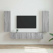 TV zidni ormar Zidne 2 pcs Siva Sonoma 30 x 31 x 100 cm