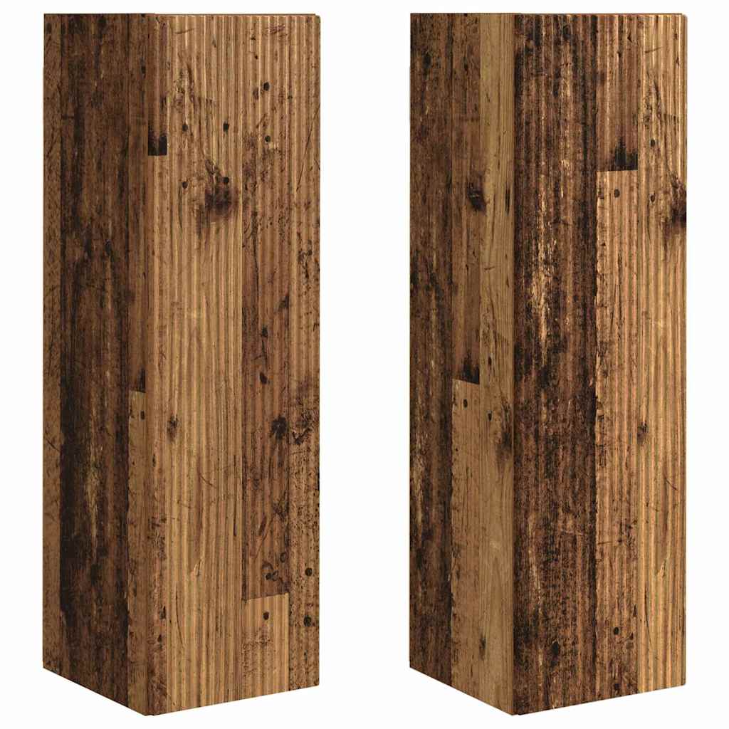 TV zidni ormar Zidne 2 pcs Staro drvo 30 x 31 x 100 cm