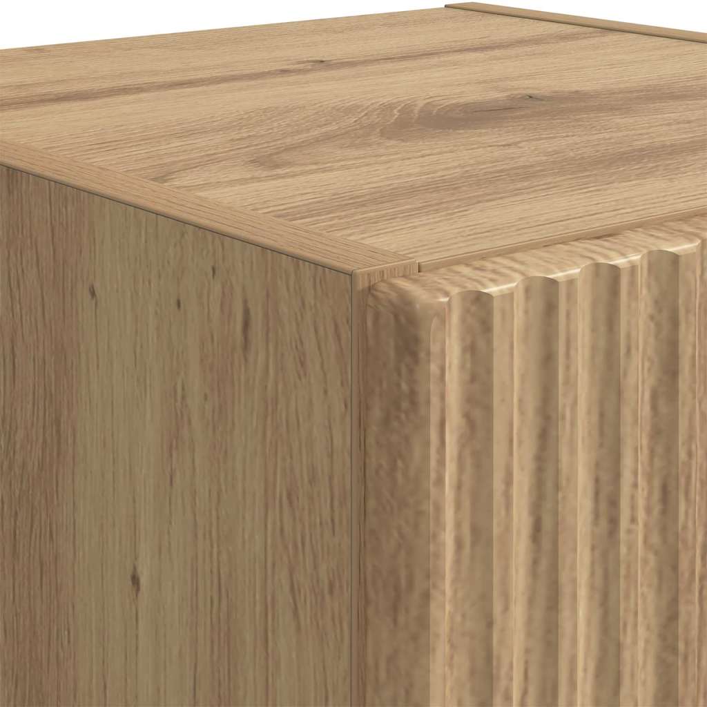 TV zidni ormar 2 pcs Umjetnička hrastovina 30 x 31 x 100 cm