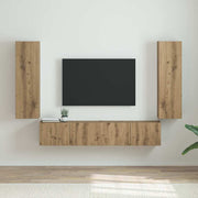 TV zidni ormar 2 pcs Umjetnička hrastovina 30 x 31 x 100 cm