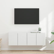 TV zidni ormar 2 pcs Bijelo 59,5 x 31 x 40 cm Konstruirano drvo
