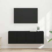 TV zidni ormar 2 pcs Crna 59,5 x 31 x 40 cm Konstruirano drvo