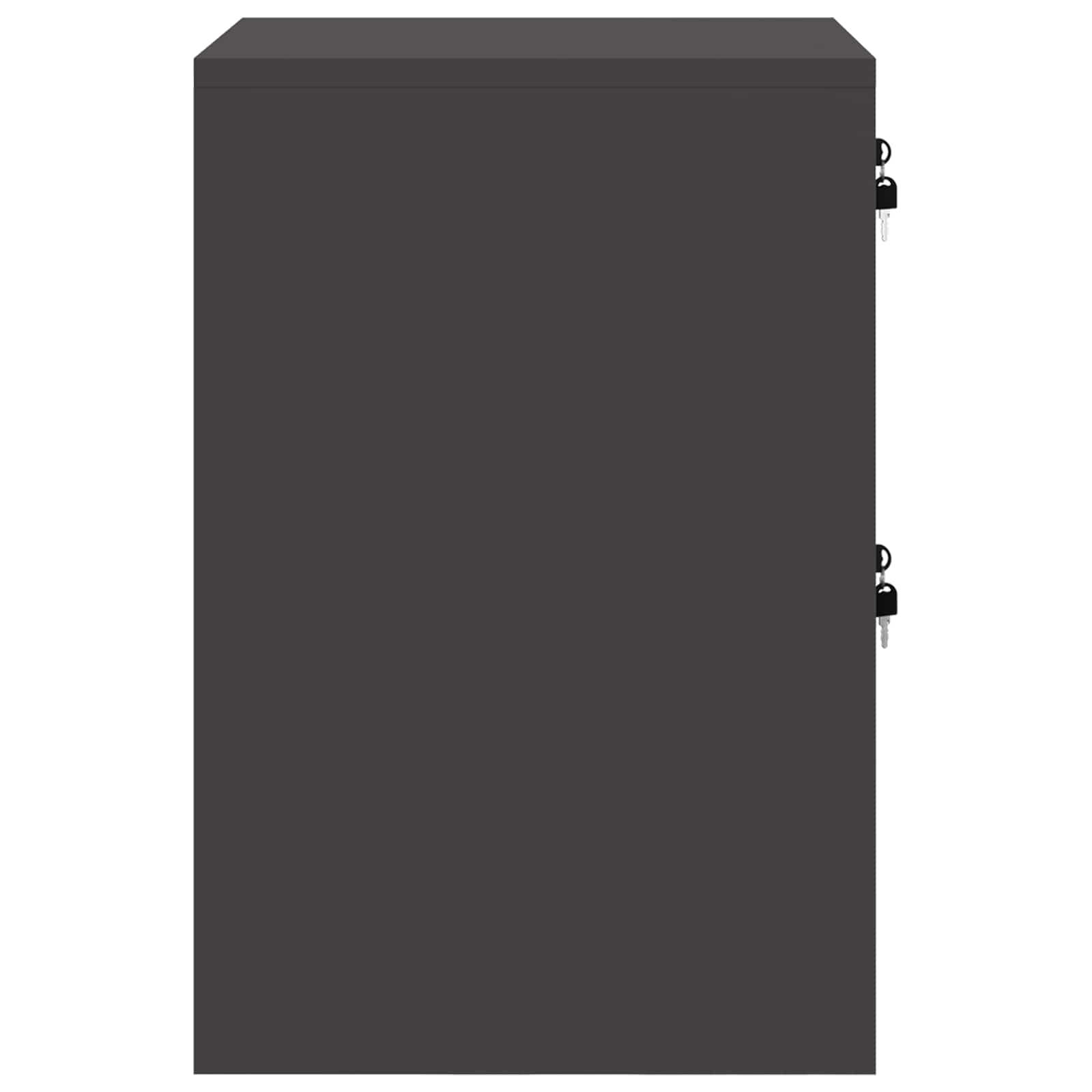 Kabinet za datoteke Crna 44 x 50 x 74,5 cm Hladno valjani čelik