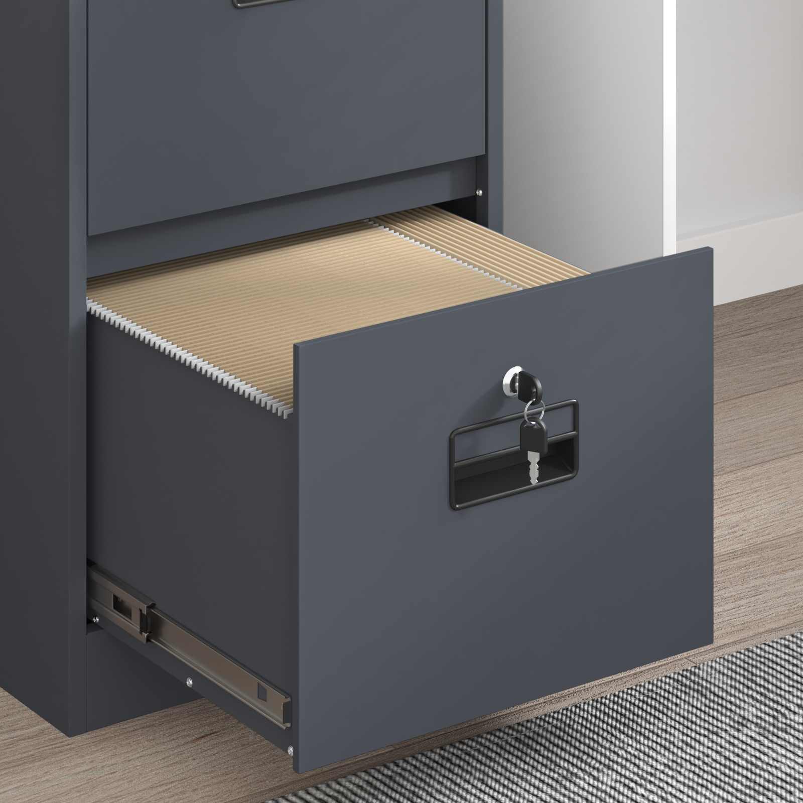 Kabinet za datoteke s ladicama Antracit 44 x 50 x 106.5 cm