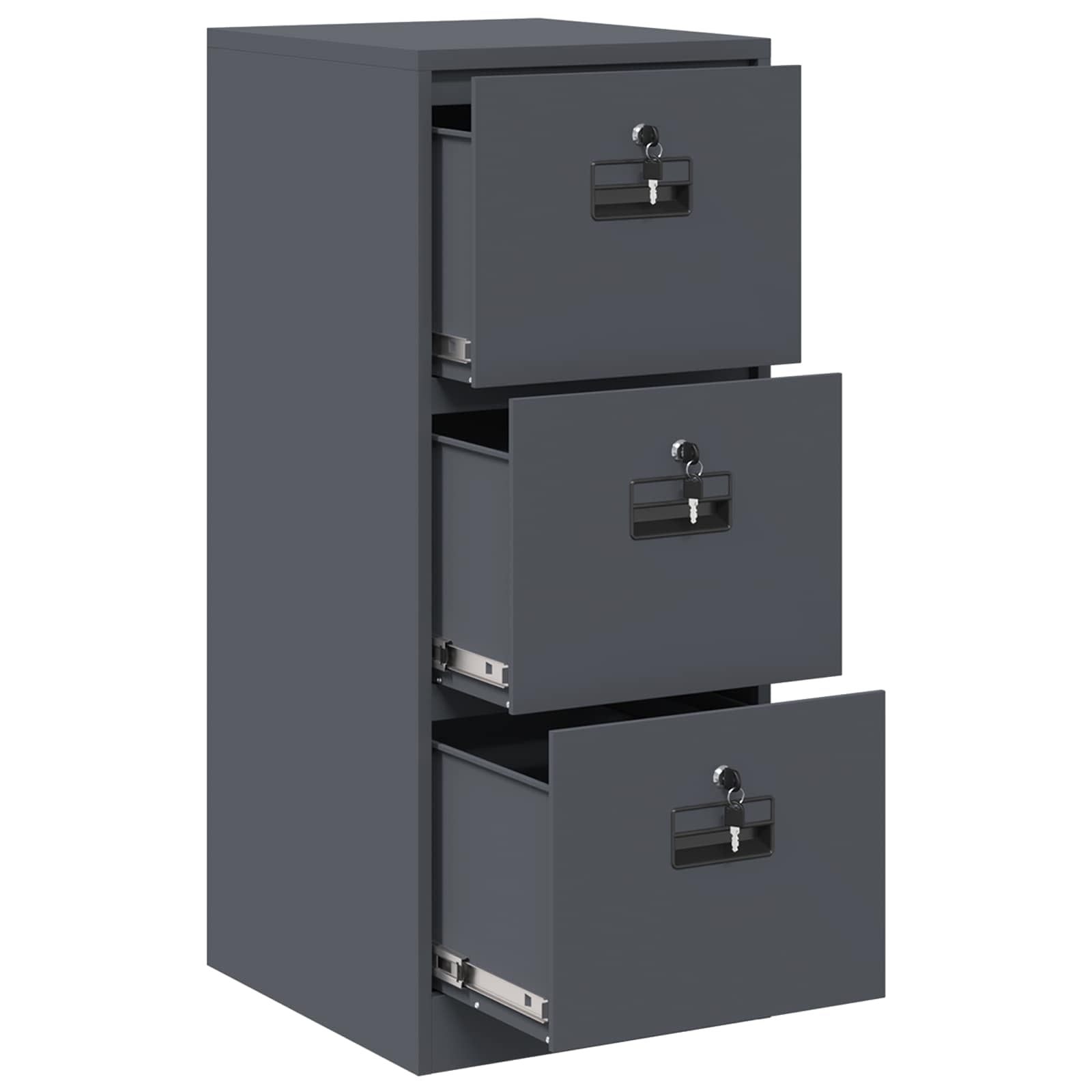 Kabinet za datoteke s ladicama Antracit 44 x 50 x 106.5 cm