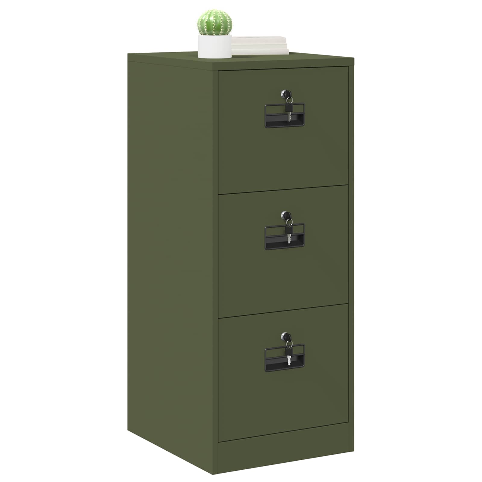 Kabinet za datoteke Maslinasto zelena 44 x 50 x 106.5 cm