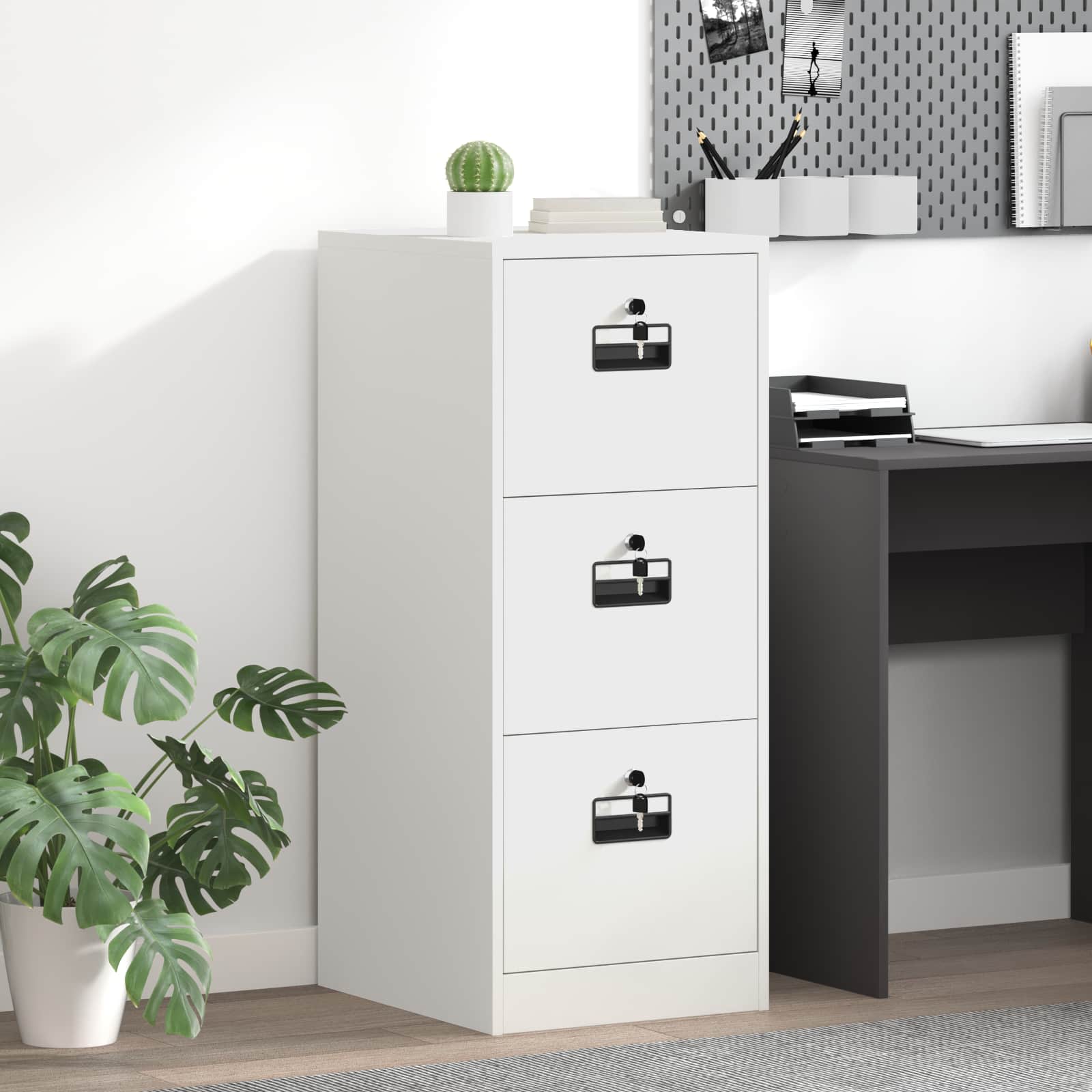 Kabinet za datoteke s ladicama Bijelo 44 x 50 x 106.5 cm