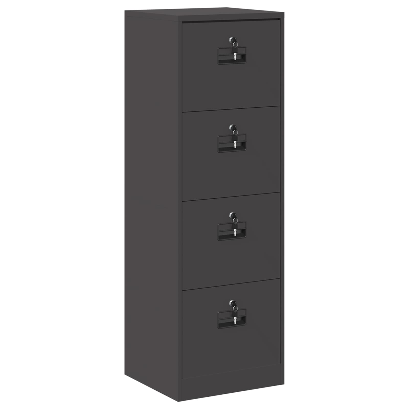 Kabinet za datoteke s ladicama Crna 45,5 x 42 x 139 cm