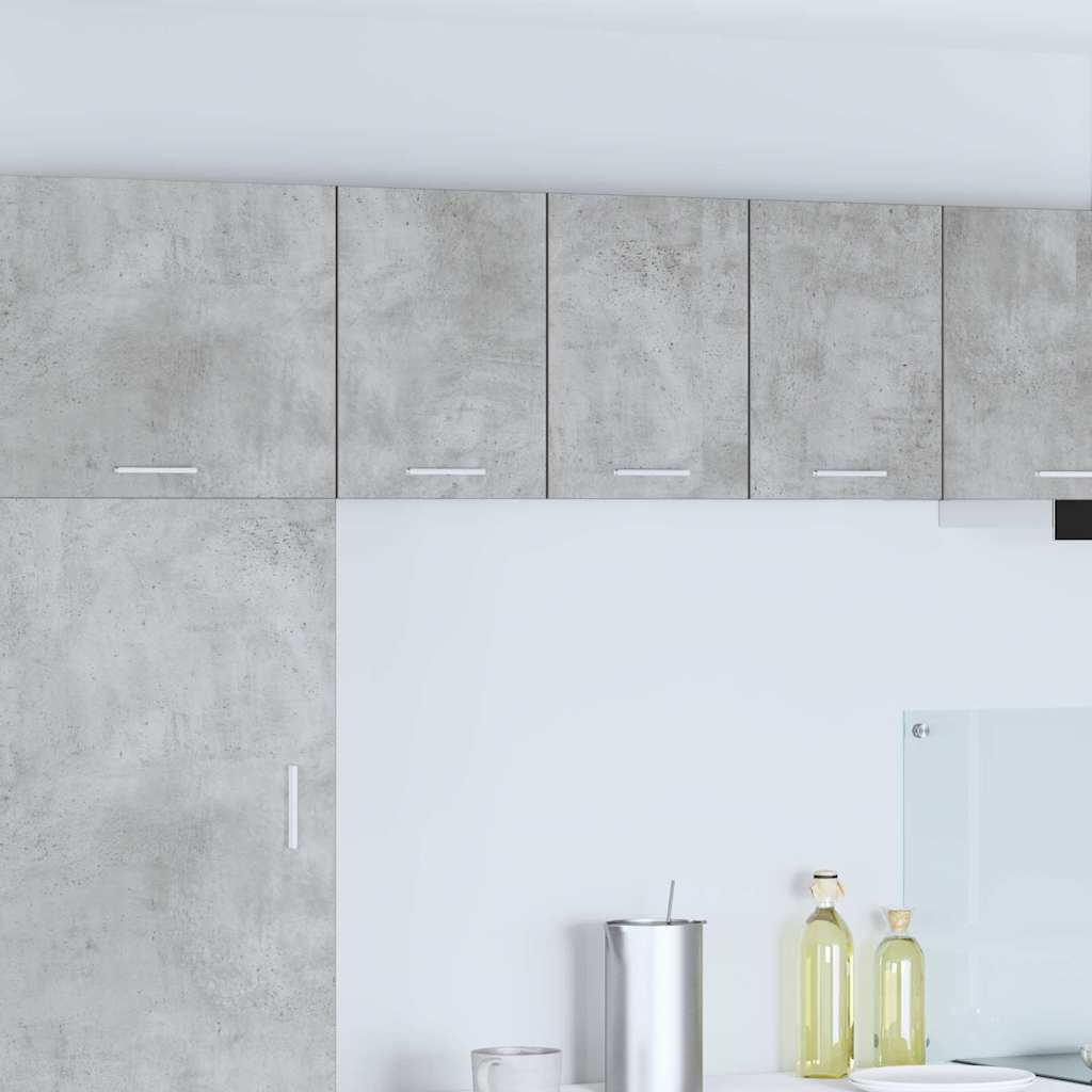 Viseći ormarić 2 pcs Beton siva i bijela 30 x 31 x 40 cm