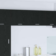 Viseći ormarić 2 pcs Crni hrast i bijela 50 x 31 x 40 cm