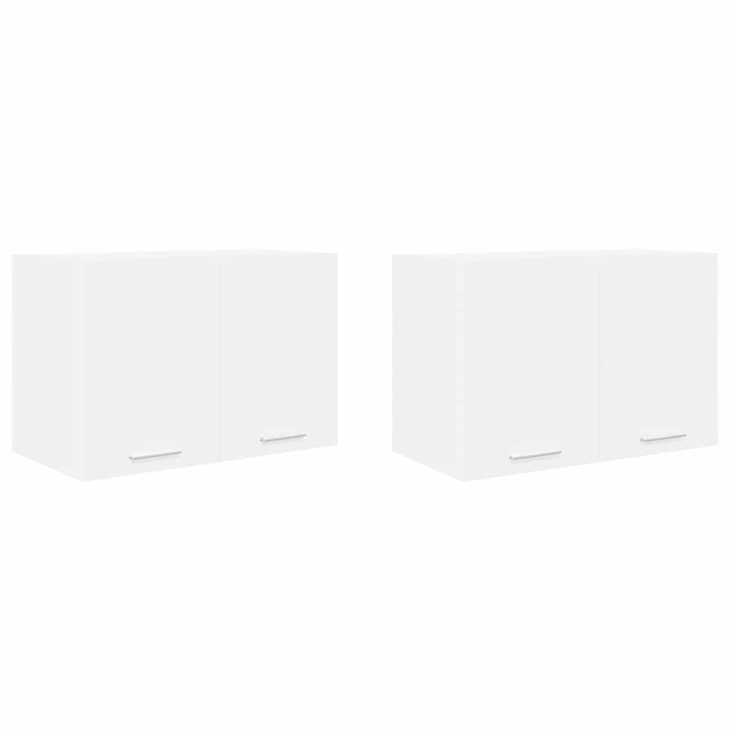 Viseći ormarić 2 pcs Bijelo 60 x 31 x 40 cm Konstruirano drvo