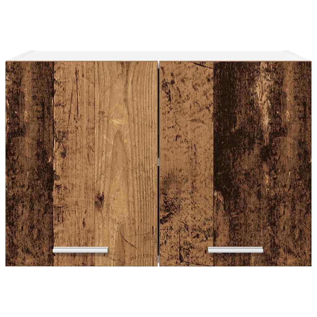 Viseći ormarić 2 pcs Stari drvo i bijela 60 x 31 x 40 cm