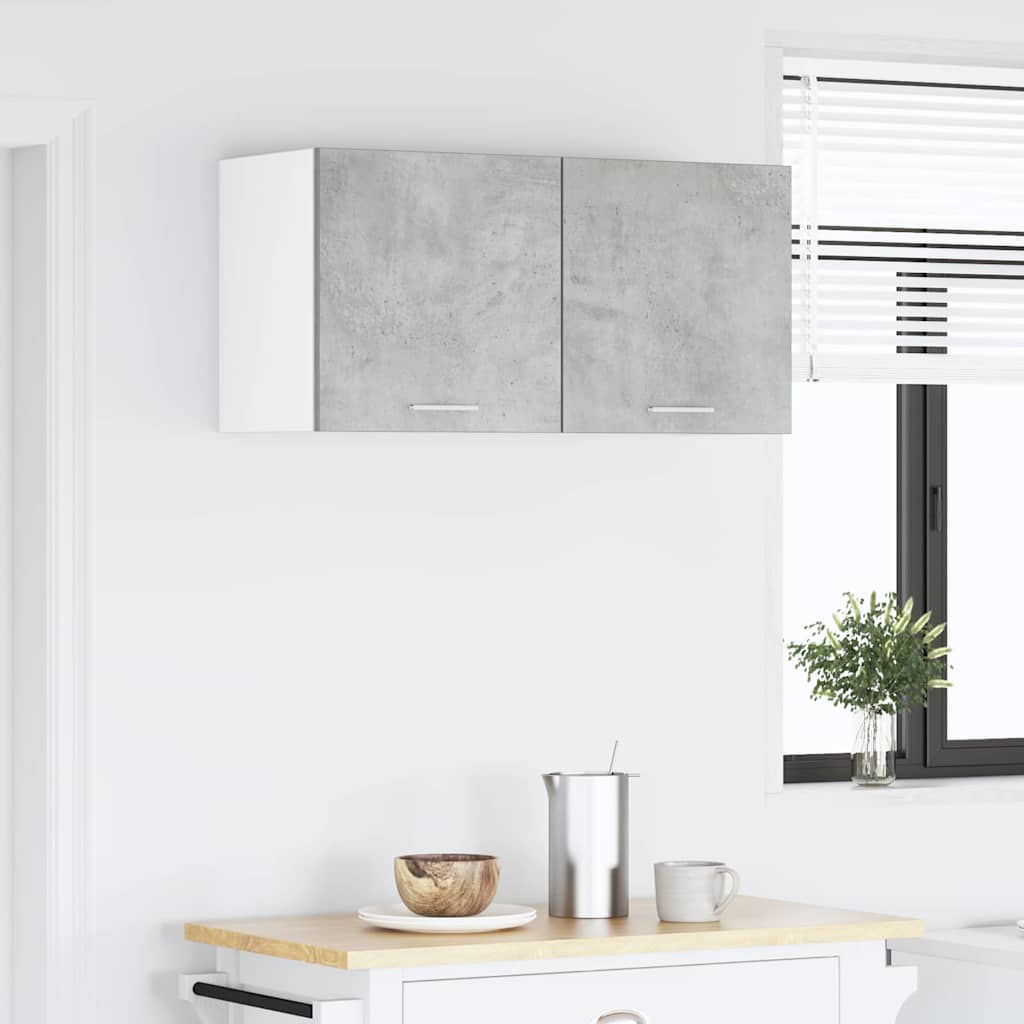 Viseći ormarić Betonski sivi 80 x 31 x 40 cm Konstruirano drvo