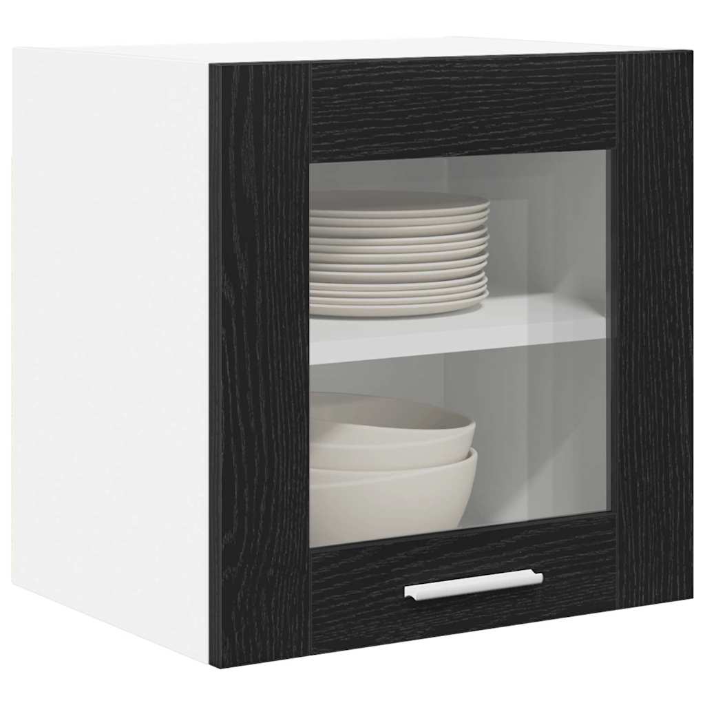 Viseći ormarić s pohranom 2 pcs Crni hrast 40 x 31 x 40 cm