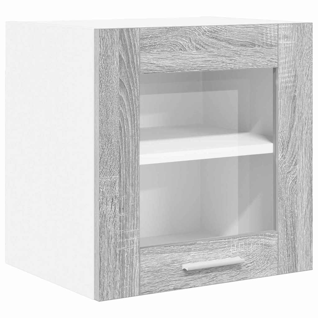 Viseći ormarić s pohranom 2 pcs Siva Sonoma 40 x 31 x 40 cm