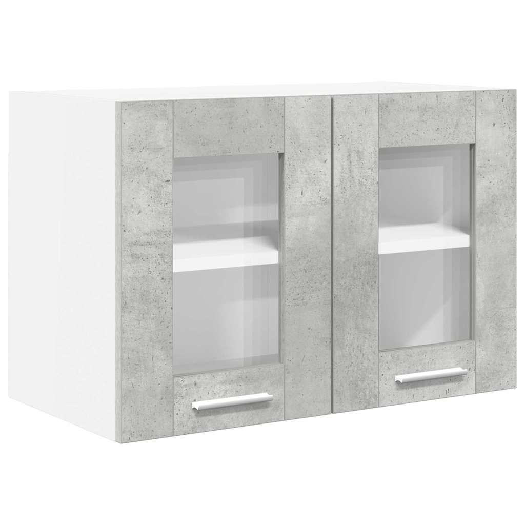 Viseći ormarić s pohranom 2 pcs Betonski sivi 60 x 31 x 40 cm