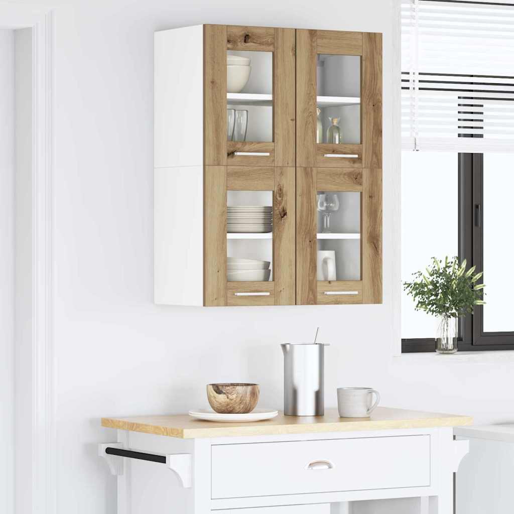 Viseći ormarić Riga 2 pcs Umjetnički hrast 60 x 31 x 40 cm