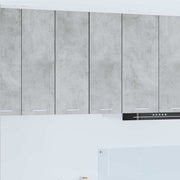 Viseći ormarić 2 pcs Beton siva i bijela 30 x 31 x 80 cm