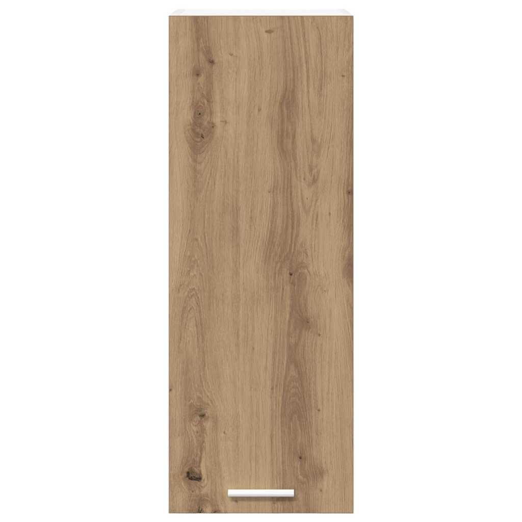 Viseći ormarić 2 pcs Umjetnički hrast i bijela 30 x 31 x 80 cm