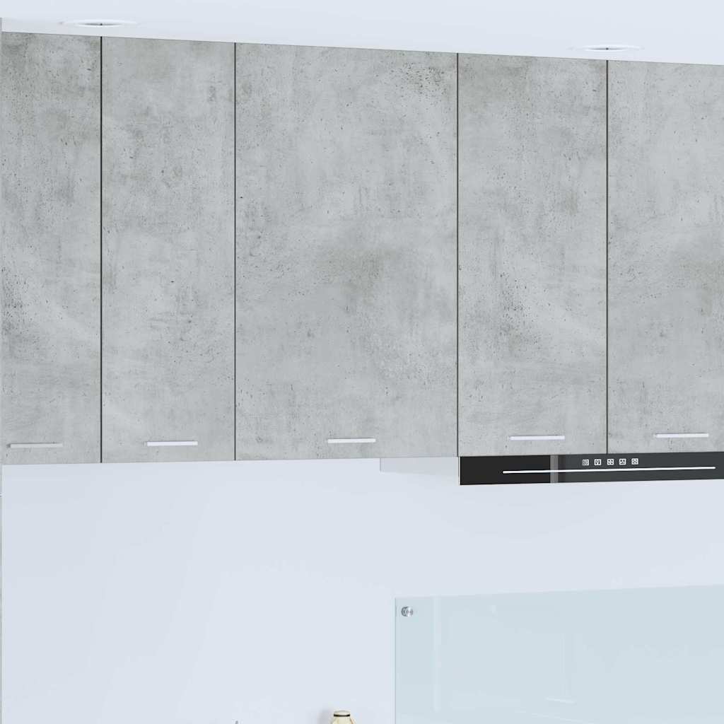 Viseći ormarić s pohranom Beton siva i bijela 50 x 31 x 80 cm