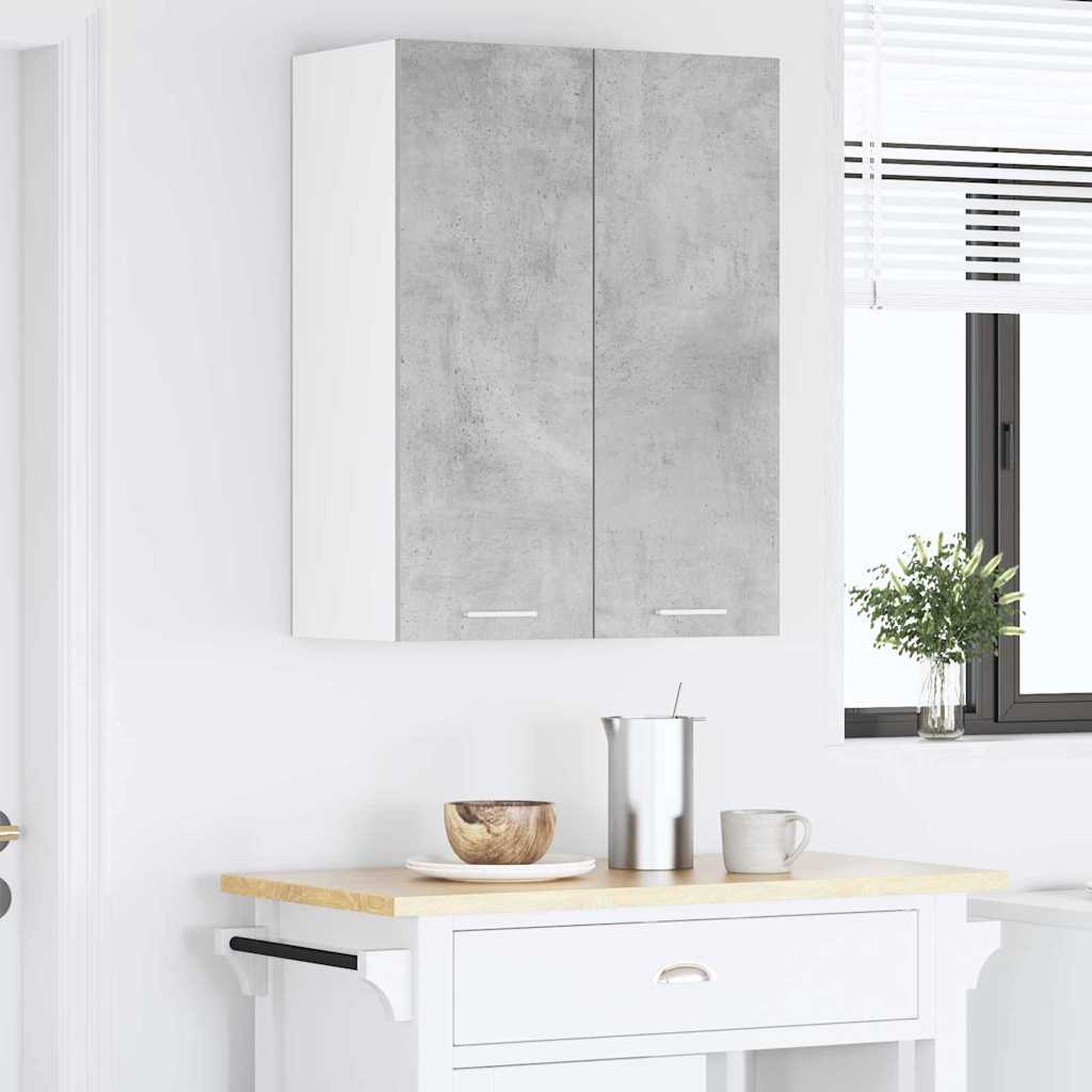 Viseći ormarić Betonski sivi 60 x 31 x 80 cm Konstruirano drvo