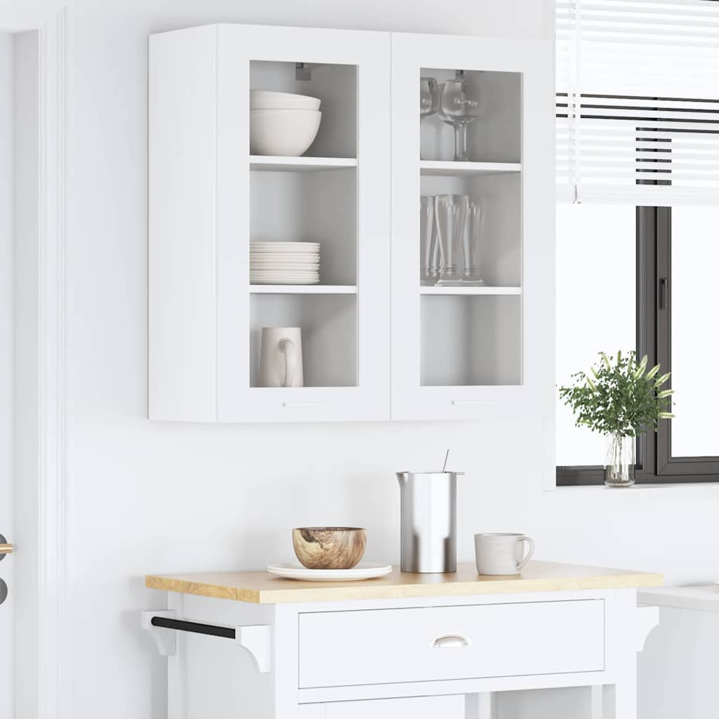 Viseći ormarić 2 pcs Bijelo 40 x 31 x 80 cm Konstruirano drvo