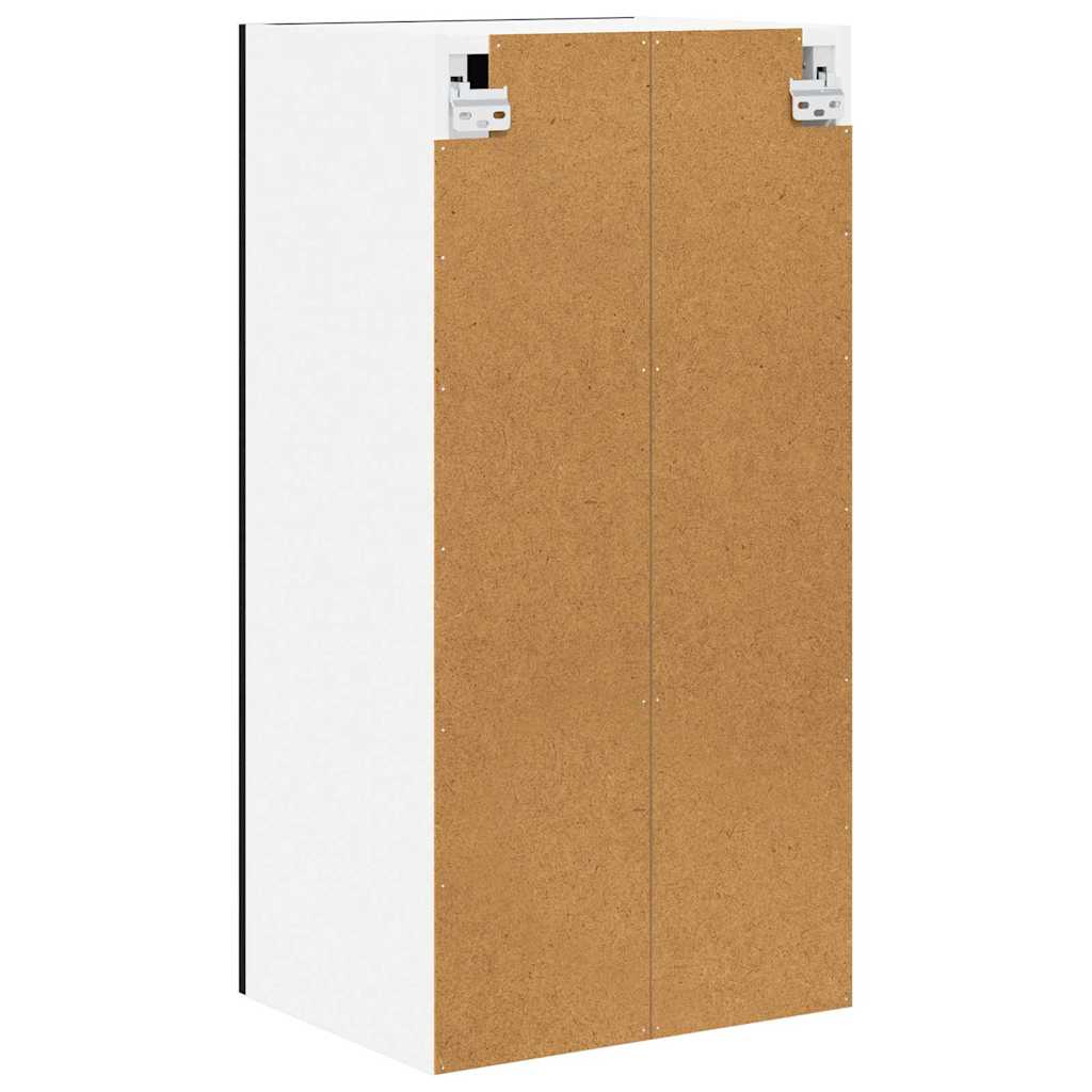 Viseći ormarić s pohranom 2 pcs Crni hrast 40 x 31 x 80 cm