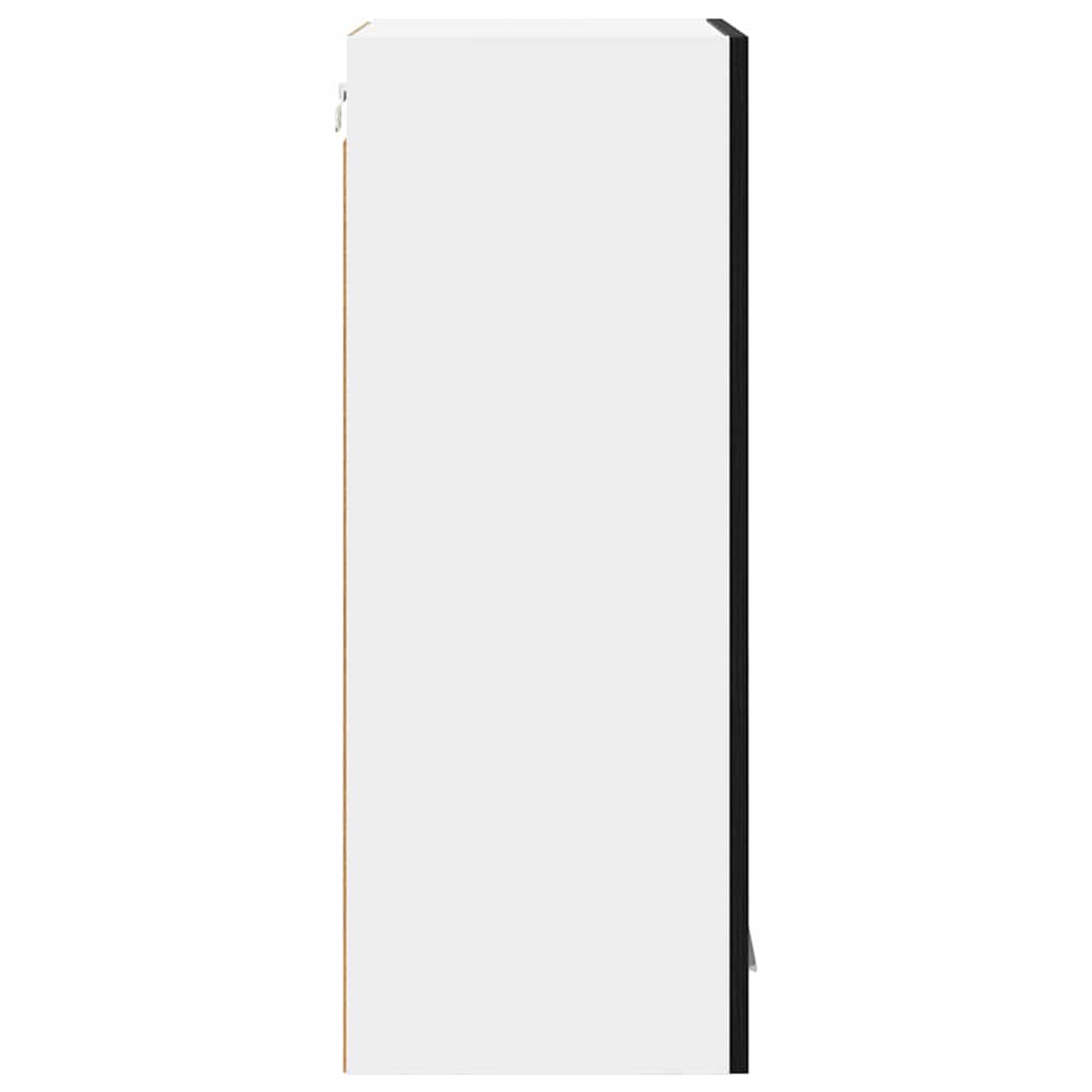 Viseći ormarić s pohranom 2 pcs Crni hrast 40 x 31 x 80 cm