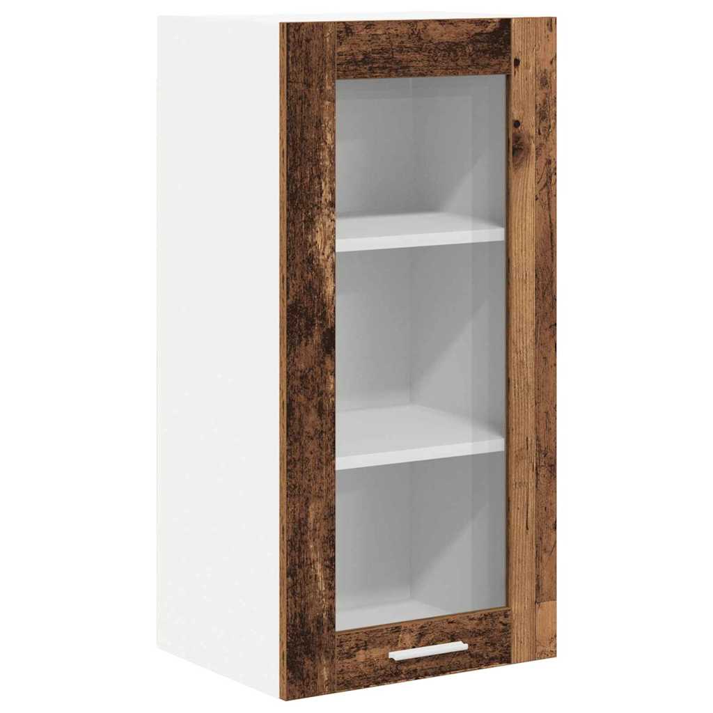Viseći ormarić s pohranom 2 pcs Staro drvo 40 x 31 x 80 cm