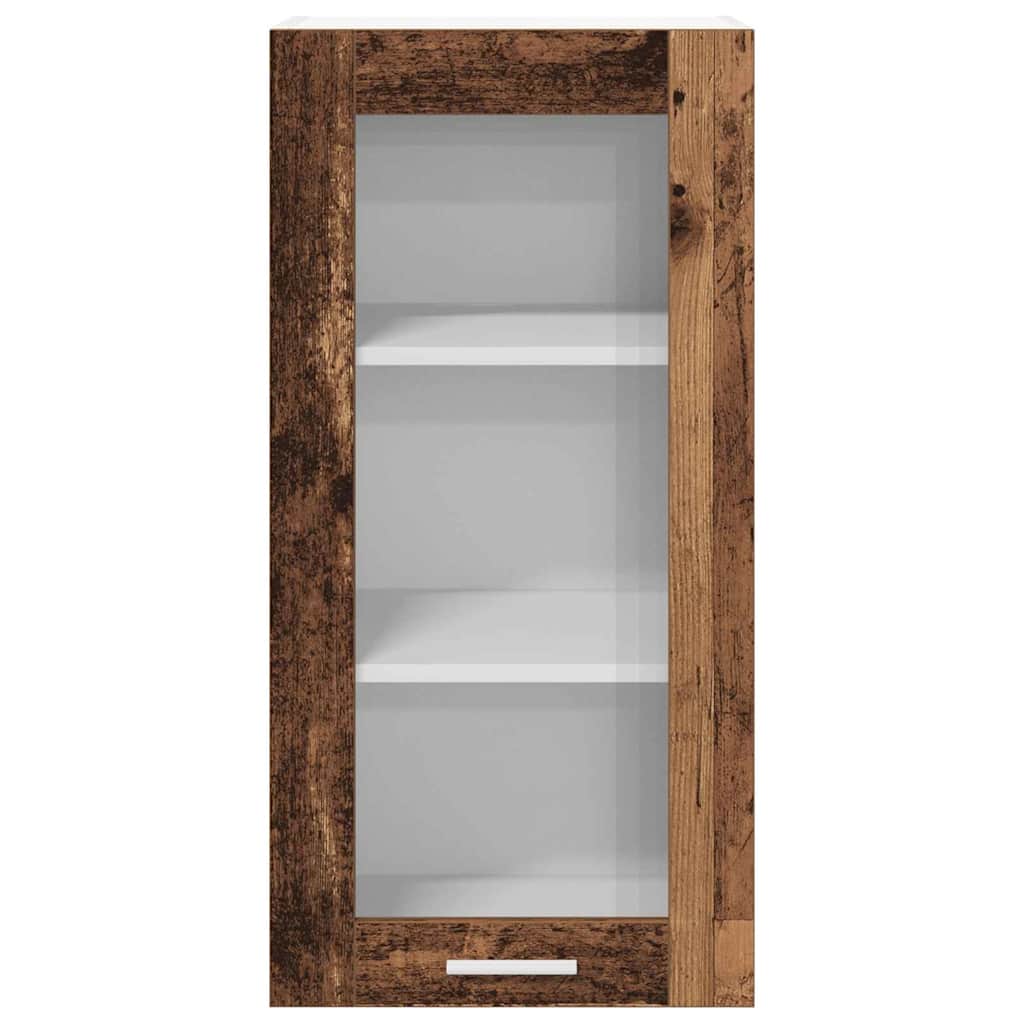 Viseći ormarić s pohranom 2 pcs Staro drvo 40 x 31 x 80 cm