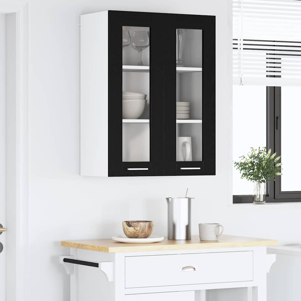 Viseći ormarić Crni hrast 60 x 31 x 80 cm Konstruirano drvo