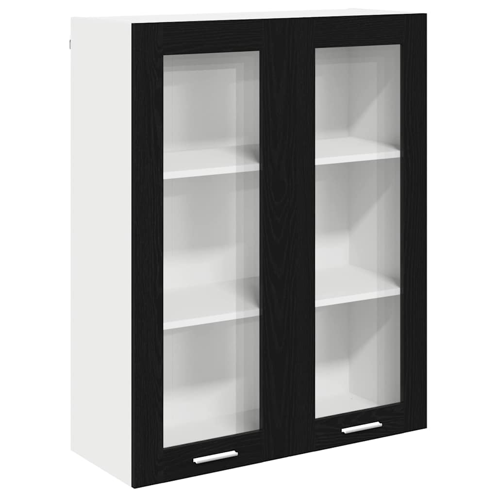 Viseći ormarić Crni hrast 80 x 31 x 100 cm Konstruirano drvo