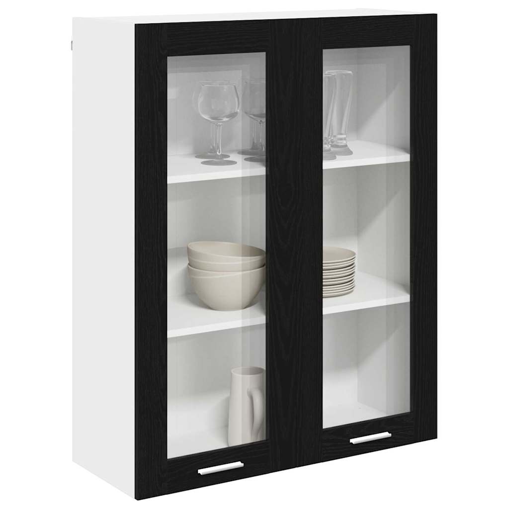 Viseći ormarić Crni hrast 80 x 31 x 100 cm Konstruirano drvo