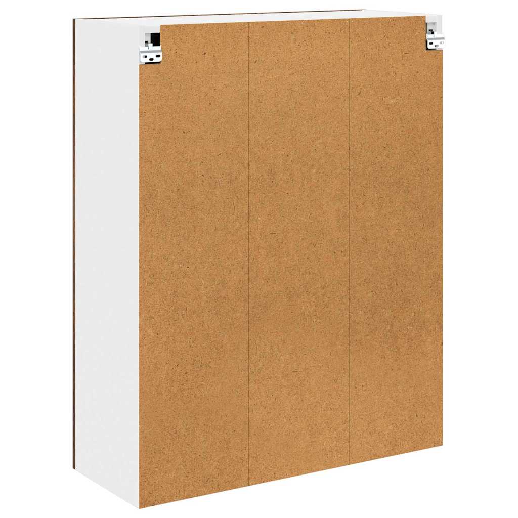Viseći ormarić s pohranom Dimljeni hrast 80 x 31 x 100 cm