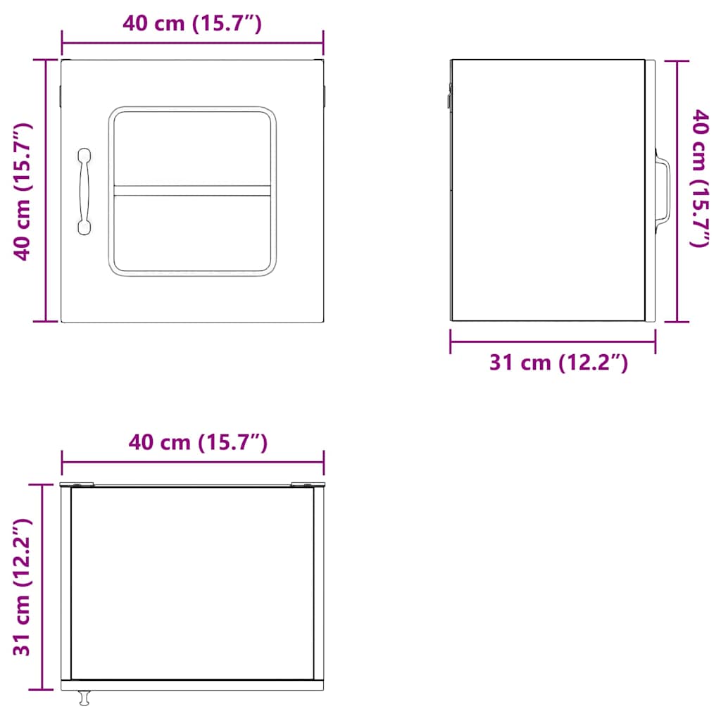 Ploča za perilicu posuđa Kalmar 2 pcs Bijelo 40 x 31 x 40 cm