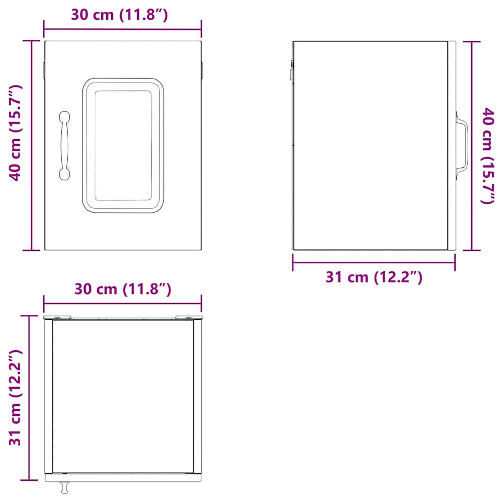 Ploča za perilicu posuđa s pohranom Kalmar Crna 30 x 31 x 40 cm