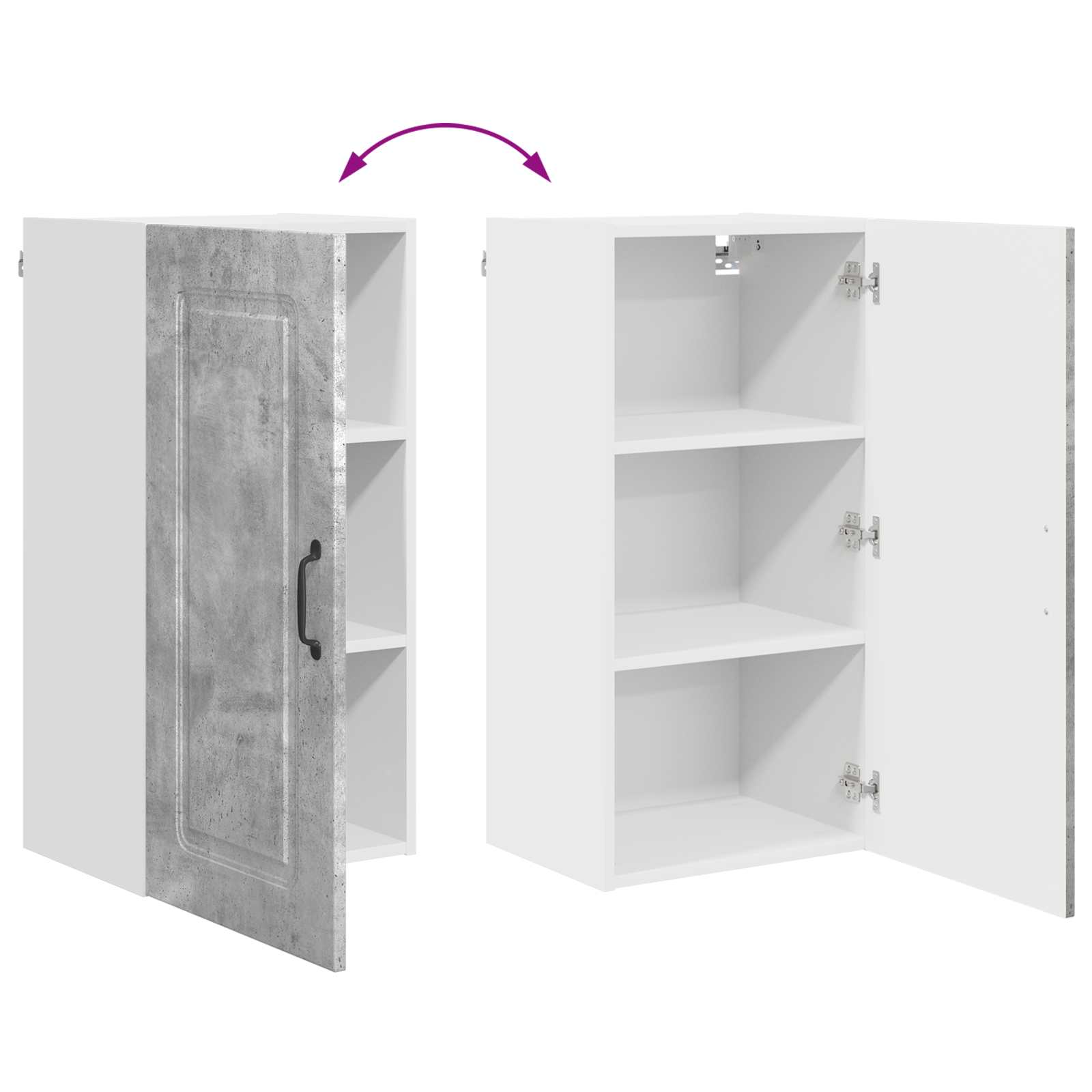 Ploča za perilicu posuđa Kalmar Betonski sivi 40 x 31 x 80 cm