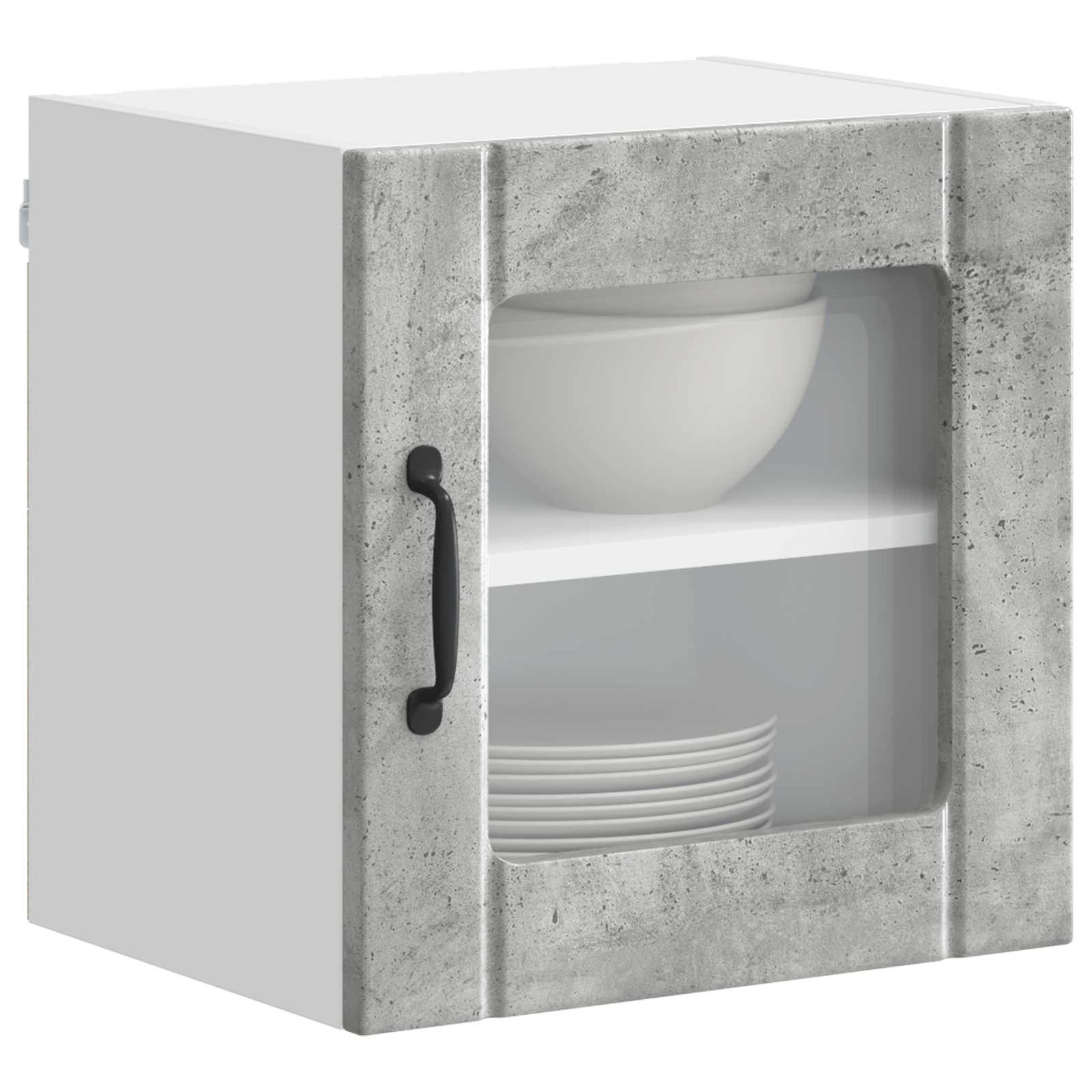 Zidni stakleni ormarić Lucca Betonska siva 40 x 31 x 40 cm