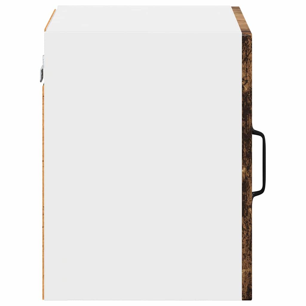 Zidni stakleni ormarić Lucca 2 pcs Staro drvo 40 x 31 x 40 cm